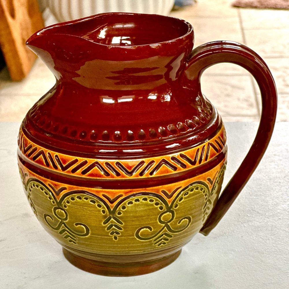 Gorgeous, handmade water pitcher.